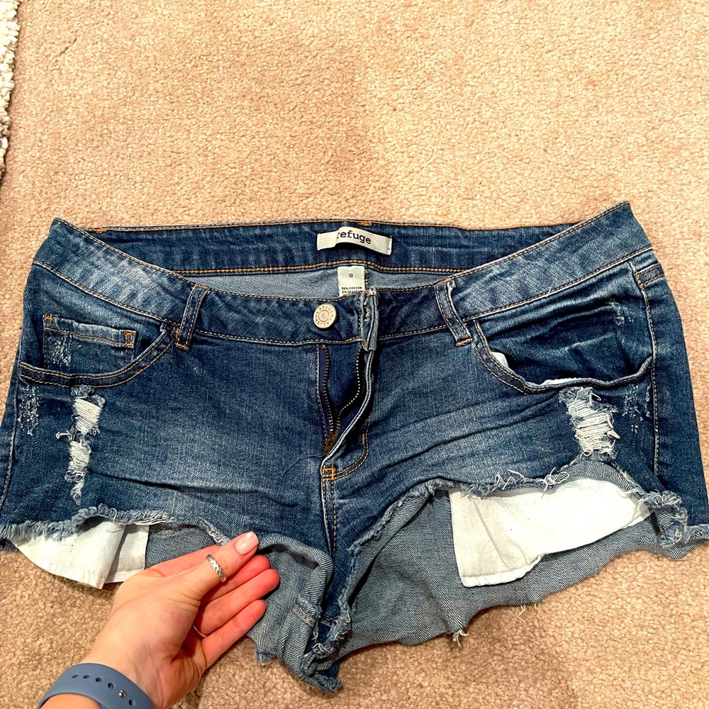 Size 10 Jean booty shorts
